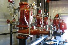 Minot Air Force Base Hanger fire suppression system up close
