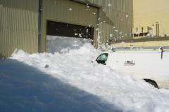 Minot Air Force Base Hanger fire suppression system from an exterior view